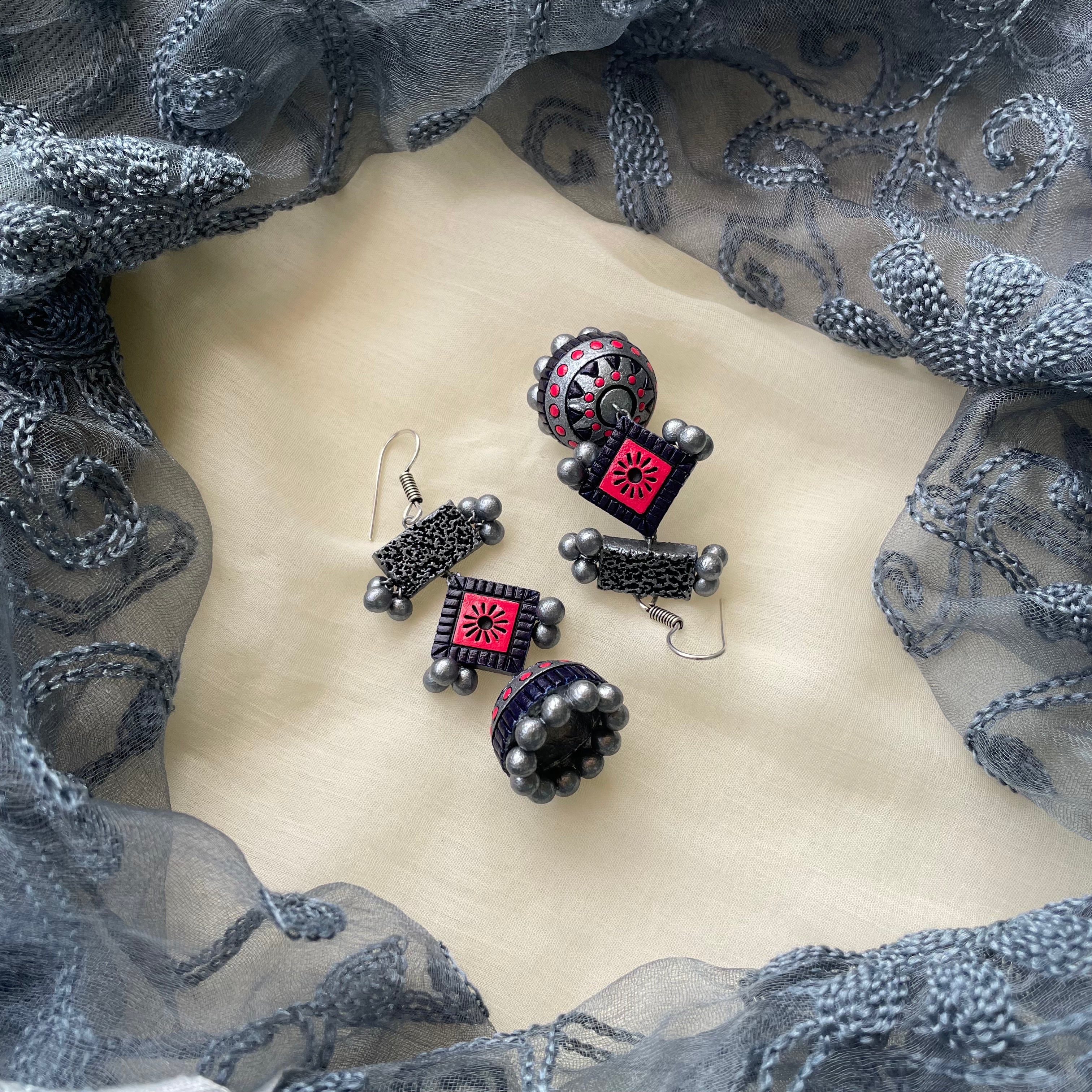 Clay jhumkas 2025 online shopping