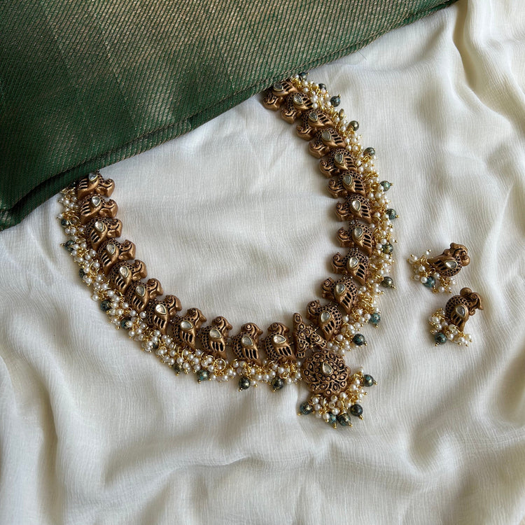 Gold terracotta jewellery