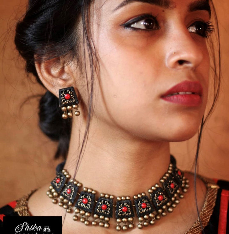 Black terracotta jewellery