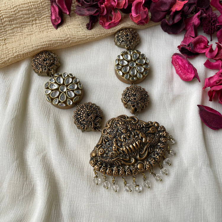 Terracotta temple jewellery