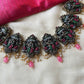 Handmade Terracotta Temple Jewelry Necklace Set