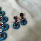 Handmade Terracotta Floral Necklace and Earrings