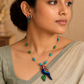 Terracotta Bird Invisible Chain Necklace Set