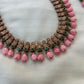 Pavalamalli Beaded Terracotta Necklace Set