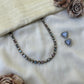 3 in 1 Terracotta Necklace set with stone embellishments in Pastel shades