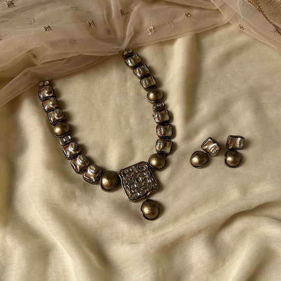 Handmade Terracotta Antique Necklace Set