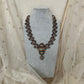 Handmade Multicolour Terracotta Neckset with Earrings