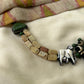 Natural Soap Stone Beads - White Cow Terracotta Necklace Set