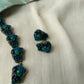 Intricate Peacock Terracotta Statement Necklace