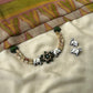 Natural Soap Stone Beads - White Cow Terracotta Necklace Set