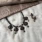 Terracotta Lakshmi Necklace with Multicolour Semiprecious Agate Beads