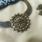 Hasli Floral Kundhan Mandela Terracotta Necklace Set