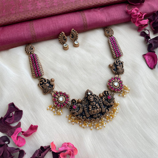 Golden Lakshmi with Pearl Affluence