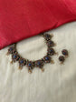 Lotus Elegance Terracotta Kundan Necklace Set