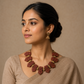 Brown Tribal Earth Terracotta Necklace Set
