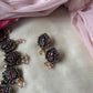 Terracotta Lakshmi Necklace Set with Pearl and Crystal Danglers