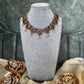 Lotus Elegance Terracotta Kundan Necklace Set