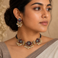 Terracotta Choker Set with Kundan Stone Embellishments