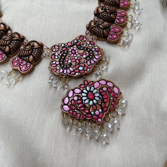 Peacock in blush