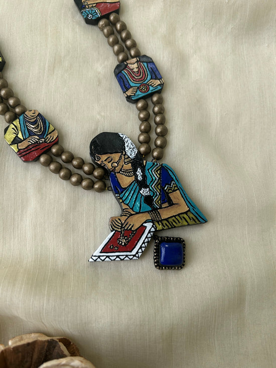 The Artisan’s Story – Handcrafted Terracotta Necklace Set