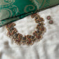 Peacock Red and Green Kundhan Terracotta Necklace with pearls