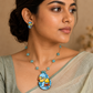 Terracotta Duckling Invisible Chain Necklace Set
