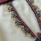 Peacock Terracotta Necklace Set in Pink & Green Kundhan Stones