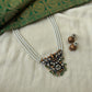 Kundhan Elephant with Layered Pearls Terracotta Necklace Set