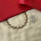 Terracotta Gold Crescent Moon Choker | Kundan Necklace Set