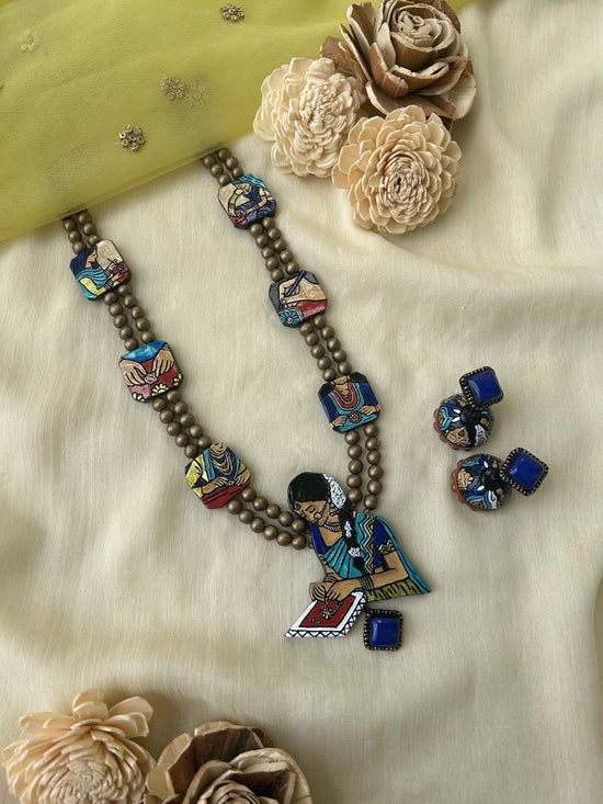 The Artisan’s Story – Handcrafted Terracotta Necklace Set