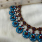 Handmade Terracotta Floral Necklace and Earrings