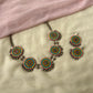 Multicolour Geometric Terracotta necklace set with danglers