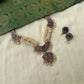 Terracotta Traditional Pearl Strand Necklace Set