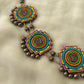 Multicolour Geometric Terracotta necklace set with danglers