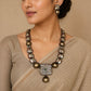 Gold baroque beads necklace