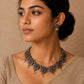 Lotus Elegance Terracotta Kundan Necklace Set