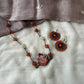 Ganesha agate beaded daily wear pendant with Chand Bali