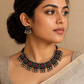 Terracotta choker Square Motif Necklace Set