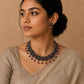 Antique clay Lakshmi temple jewellery