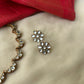Terracotta Gold Crescent Moon Choker | Kundan Necklace Set