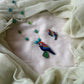 Terracotta Bird Invisible Chain Necklace Set
