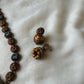 Handmade Terracotta Antique Gold Temple Necklace and Earrings