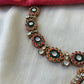 Red and Orange Terracotta necklace set with stones