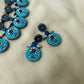 Handmade Terracotta Floral Necklace and Earrings