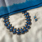 Terracotta Blue Fish Necklace Set