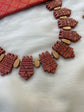 Brown Tribal Earth Terracotta Necklace Set