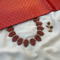 Brown Tribal Earth Terracotta Necklace Set