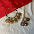 Kundan stone terracotta circles choker with jhumka