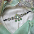 Pastel green and white clay choker with danglers