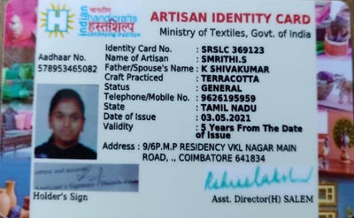 Govt. Recognised Artisan - By Ministry Of Textiles And Handicrafts G.O.I.